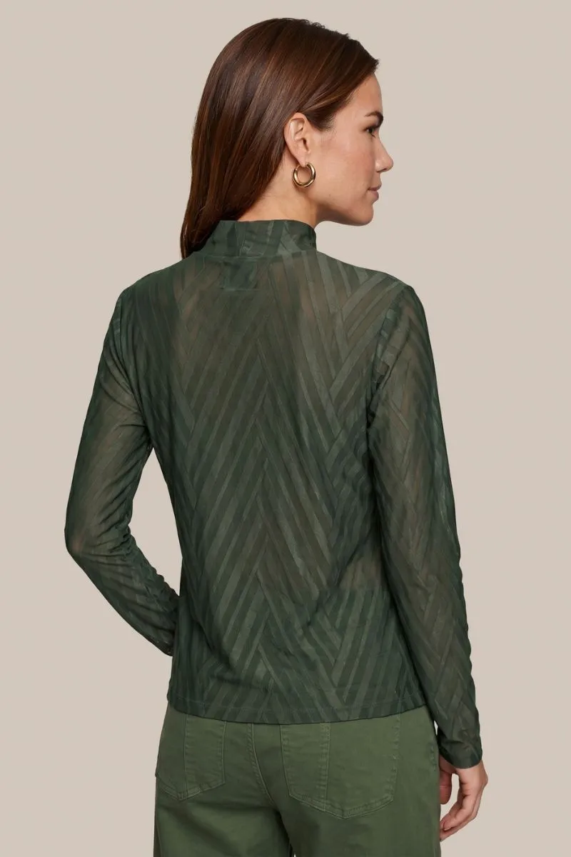 CS The Label Turtle Top Dark Olive, olijfgroene coltop